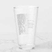 Pensioen aankondiging met oude sporen glas (Achterkant)