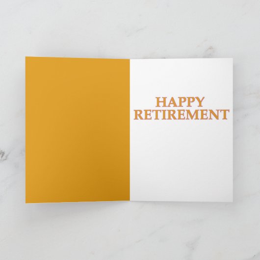 Pensioen Anagramskaart Feestdagen Kaart (Binnen)