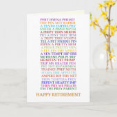 Pensioen Anagramskaart, nieuwe versie Kaart (Gele Bloem)