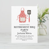 Pensioen BBQ Party Kaart (Staand voorkant)