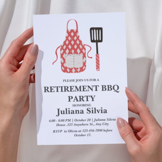 Pensioen BBQ Party Kaart