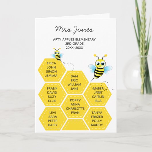 Pensioen bedankt dat je kinderen gebaren bijenkorf kaart (Voorkant)