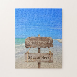 Pensioen begint hier! Sanibel Island Beach Legpuzzel