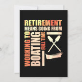 Pensioen betekent werken om te varen kaart (Voorkant)