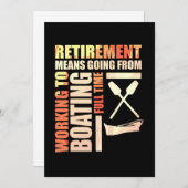 Pensioen betekent werken om te varen kaart (Voorkant / Achterkant)