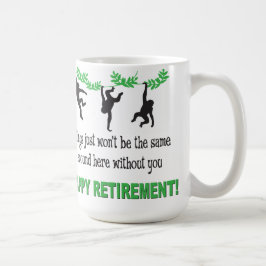 Pensioen bij apen Funny Mug Koffiemok