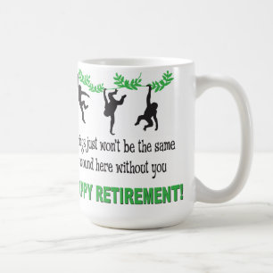 Pensioen bij apen Funny Mug Koffiemok