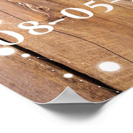 Pensioen Bloemen Zonnebloem Rustiek Feest Welkom Poster (Hoek)