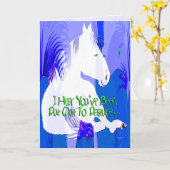 Pensioen Blues Wenskaart Kaart (Gele Bloem)