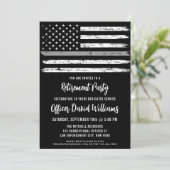 Pensioen Correctiefunctionaris Amerikaanse vlag Kaart (Staand voorkant)