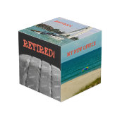 Pensioen Custom Photo Cube Kubus (Voorkant hoekig)