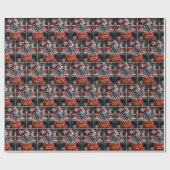 Pensioen Dalmatie Het dragen van een brandweerhelm Cadeaupapier (Vlak)