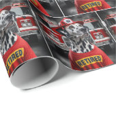 Pensioen Dalmatie Het dragen van een brandweerhelm Cadeaupapier (Rol Hoek)