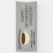 Pensioen: De langste koffiepauze ter wereld Spandoek (Verticaal)