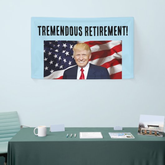 PENSIOEN DONALD TRUMP BANNER (Beurs)