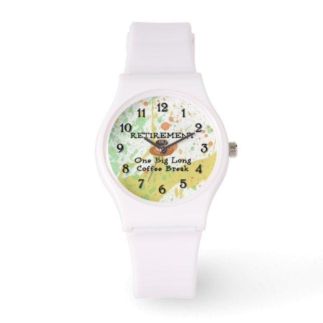 Pensioen: één grote lange koffiepauze horloge (Voorkant)