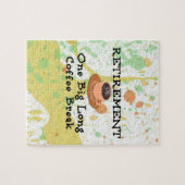 Pensioen—één grote, lange koffiepauze legpuzzel (Horizontaal)