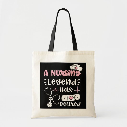 Pensioen een verpleegleggende zuster heeft pensioe tote bag (Voorkant)