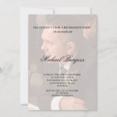 Pensioen Elegante Foto Stijlvol Kaart (Voorkant)