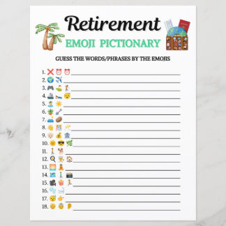 Pensioen Emoji Pictionary Spel