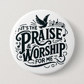 Pensioen en werk ronde button 7,6 cm (Voorkant)