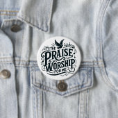 Pensioen en werk ronde button 7,6 cm (In situ)