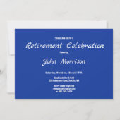 Pensioen Feest Party Collega Kaart (Achterkant)