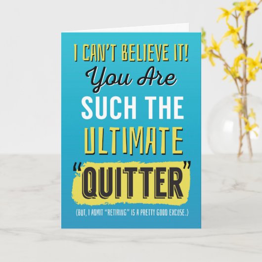 Pensioen Gefeliciteerd, Grappig - Je Bent Echt een Kaart (Gele Bloem)