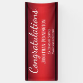 Pensioen Gefeliciteerd Jaren van dienst rood Spandoek (Verticaal)