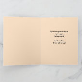 pensioen gefeliciteerd oude rode schuur grote jumb kaart (Binnen)