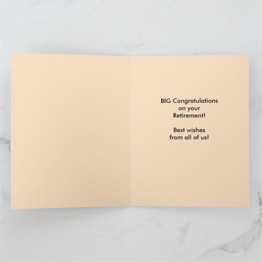 pensioen gefeliciteerd oude rode schuur grote jumb kaart (Binnen)