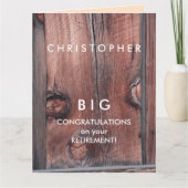 pensioen gefeliciteerd oude rode schuur grote jumb kaart (Voorkant)