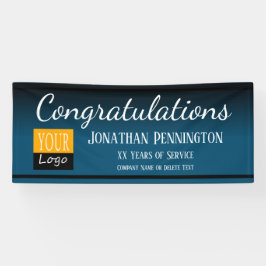 Pensioen Gefeliciteerd Voeg uw Logo toe Spandoek