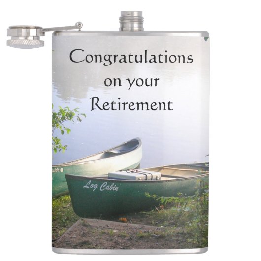 pensioen gefeliciteerd volgende avontuur heupfles (Geopend)