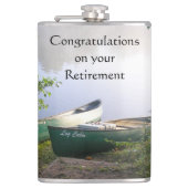 pensioen gefeliciteerd volgende avontuur heupfles (Voorkant)