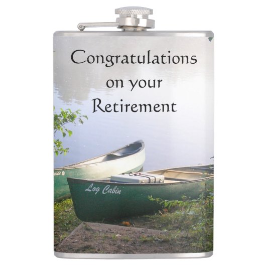 pensioen gefeliciteerd volgende avontuur heupfles (Voorkant)