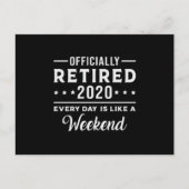 Pensioen Gepensioneerd 2020 Met Pensioen Opa Funny Briefkaart (Voorkant)