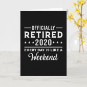 Pensioen Gepensioneerd 2020 Met Pensioen Opa Funny Kaart (Gele Bloem)