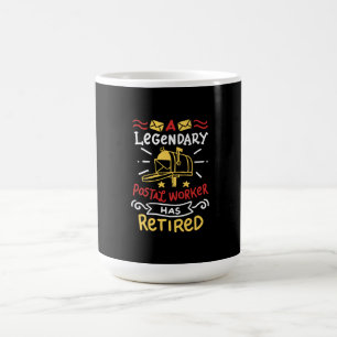 Pensioen Geschenk Gepensioneerde Postbode Koffiemok