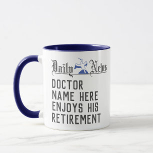 Pensioen Geschenk voor een Dokter Koffiemok Mok