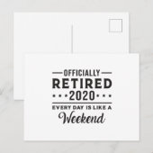 Pensioen Gestopt 2020 Stoppen Funny Cadeau Idee Briefkaart (Voorkant / Achterkant)