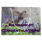 Pensioen Gift Bag Large Cadeautasje (Achterkant)