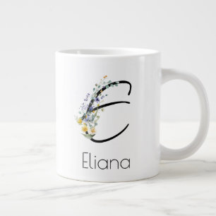 Pensioen gift werkgever monogram waterverf grote koffiekop