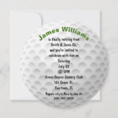 Pensioen Golf Ball Party Uitnodigen Kaart (Voorkant)