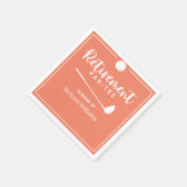 Pensioen golfbal T-shirt Flag Modern Pea Servet (Hoek)