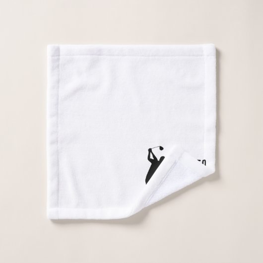 Pensioen Golfer Verjaardag gepensioneerd gelukkig  Bad Handdoek (Wasdoekje)