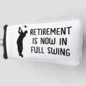 Pensioen Golfer Verjaardag gepensioneerd gelukkig  Golfheadcover (Voorkant)