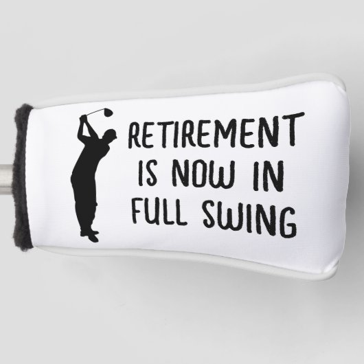 Pensioen Golfer Verjaardag gepensioneerd gelukkig  Golfheadcover (Voorkant)