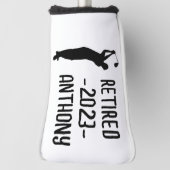 Pensioen Golfer Verjaardag gepensioneerd gelukkig  Golfheadcover (Draai 90)