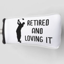 Pensioen Golfer Verjaardag gepensioneerd gelukkig  Golfheadcover